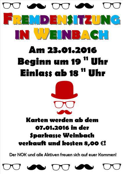 Fremdensitzung Weinbach 2016