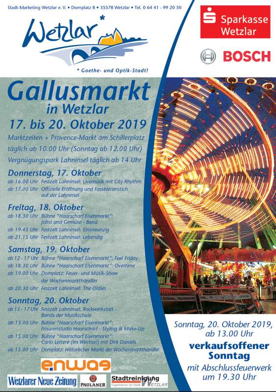 Gallusmarkt in Wetzlar 2019