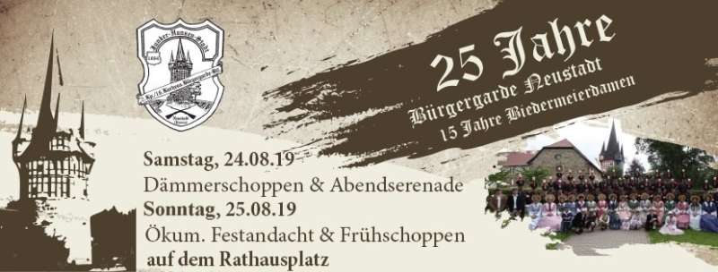 25 Jahre Hist. Bürgergarde - 15 Jahre Biedermeierdamen Neustadt