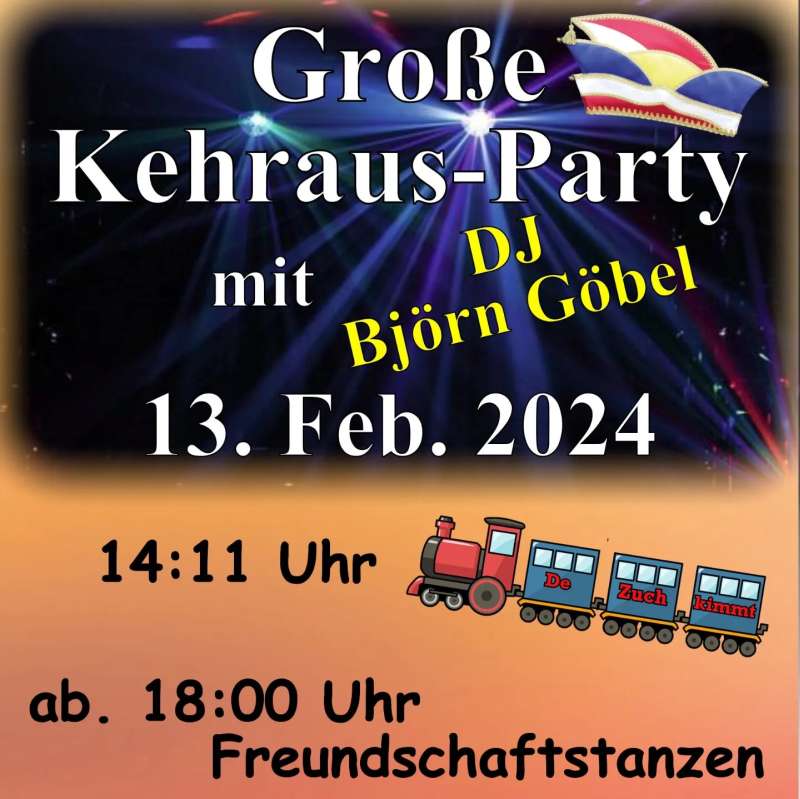 Umzug mit anschließender Großer Kehraus-Party Grüningen 2024