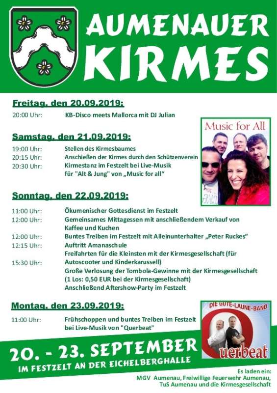 Kirmes in Aumenau 2019