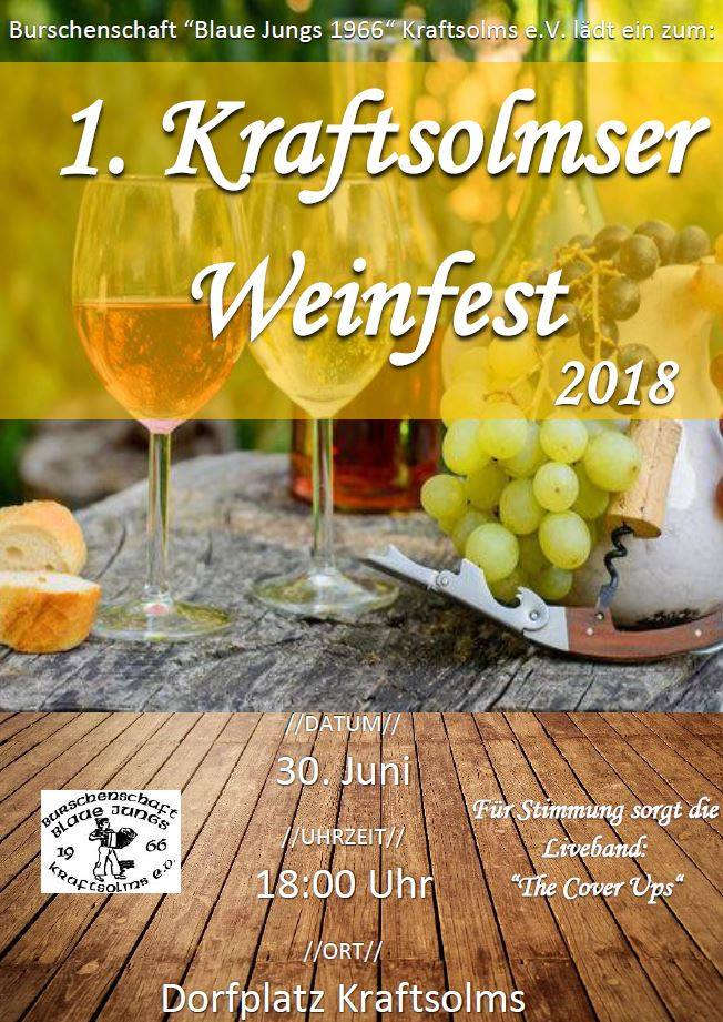 1. Kraftsolmser Weinfest 2018