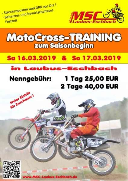 Moto-Cross-Training Laubuseschbach 2019
