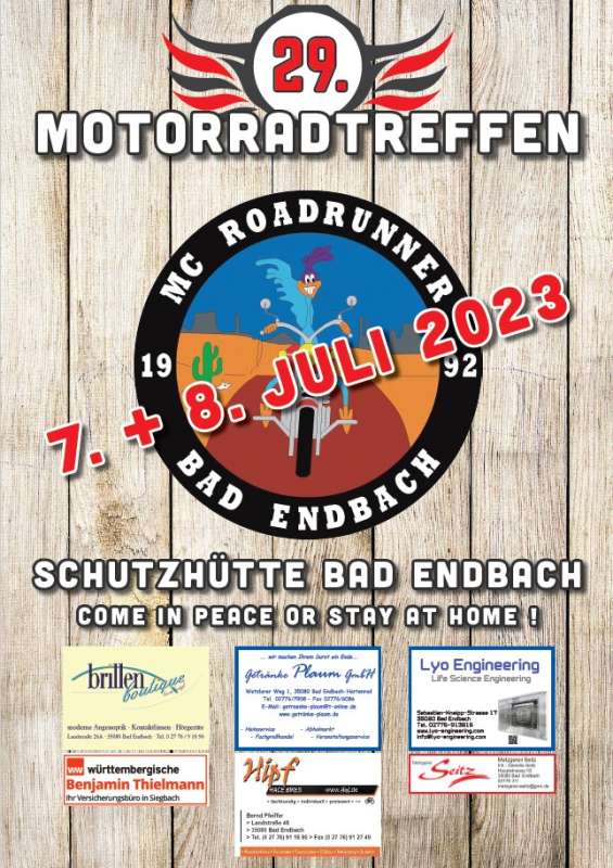 Motorradtreffen des MC Roadrunner Bad Endbach 2023