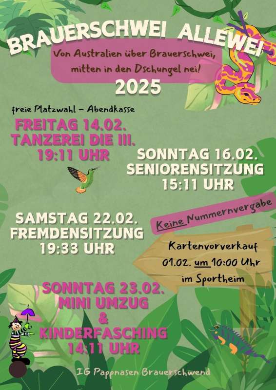 Fremdensitzung der IG Pappnasen 2025