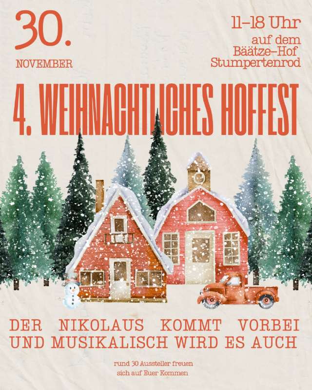 4. Weihnachtliches Hoffest in Stumpertenrod