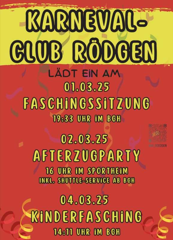 Faschingssitzung des Karnevalclub-Roedgen 2025