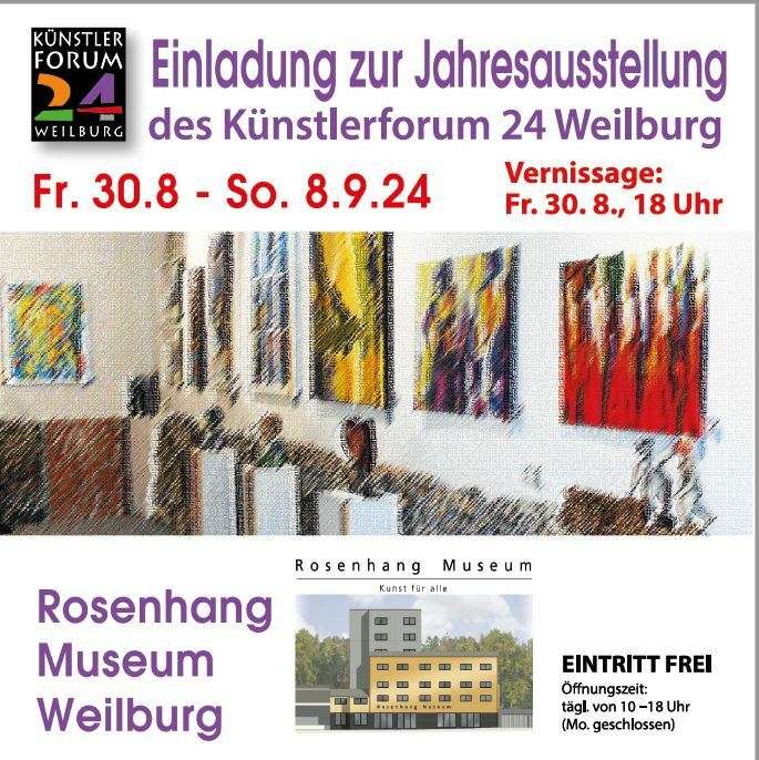 Jahresausstellung Künstlerforum 24 Weilburg