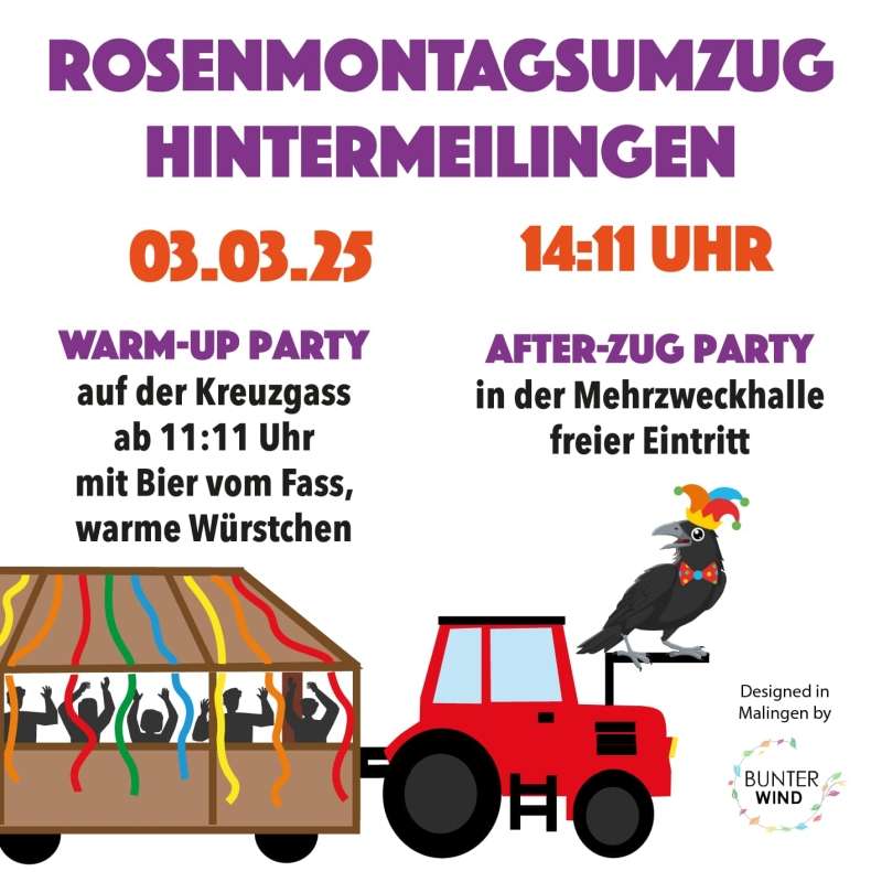 Rosenmontagszug Hintermeilingen 2025