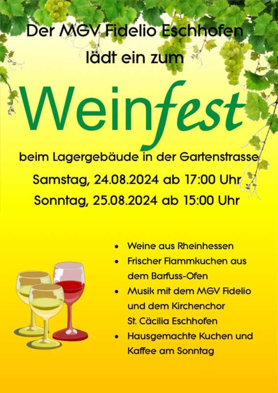 Weinfest des MGV &quot;Fidelio&quot; Eschhofen 2024