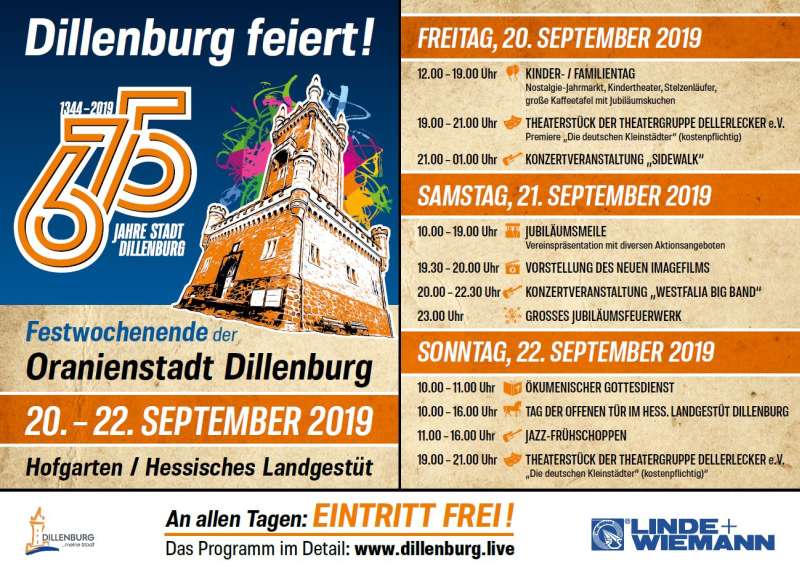 Festwochenende 675 Jahre Stadt Dillenburg