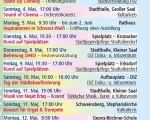 31. Stadtallendorfer Kunst- und Kulturtage 31. Stadtallendorfer Kunst- und Kulturtage