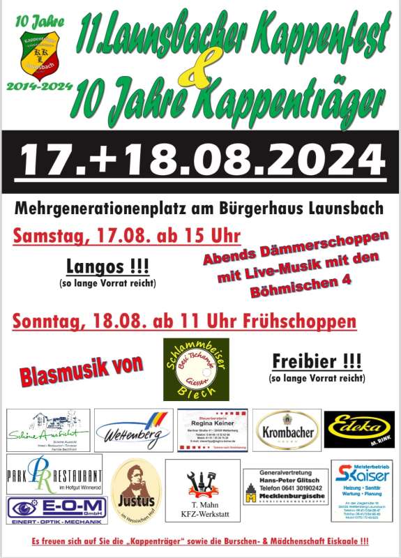 11. Kappenfest Launsbach