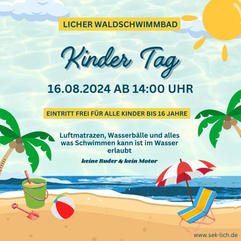 Kindertag im Waldschwimmbad Lich