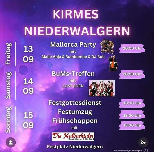 Kirmes Niederwalgern 2024