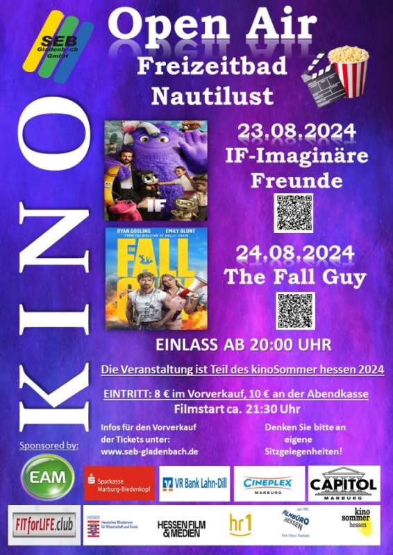 Open Air Kino im Freizeitbad Nautilust